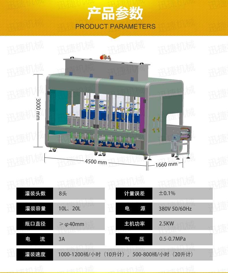 六頭柱塞式潤滑油灌裝機(jī)