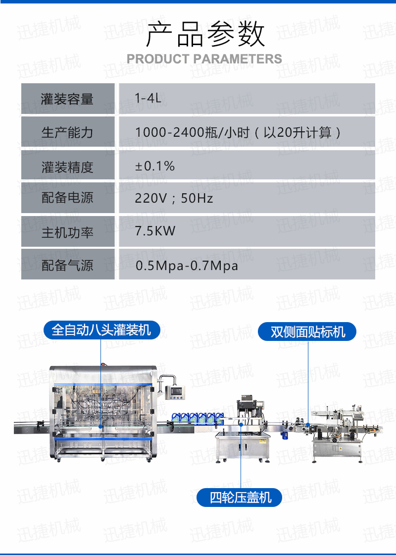 全自動(dòng)八頭潤(rùn)滑油灌裝生產(chǎn)線